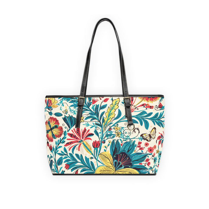 PU Leather Shoulder Bag - Summer Flowers