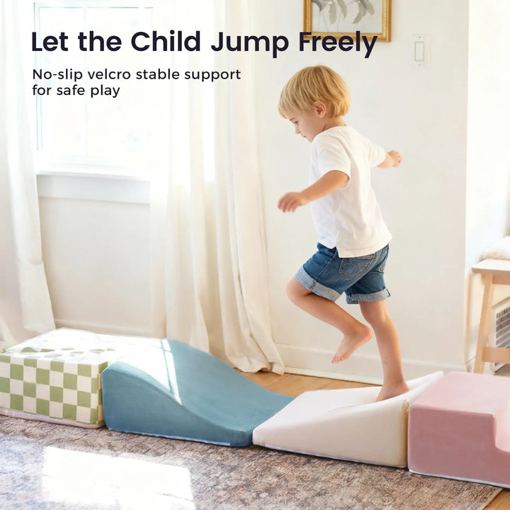 Tiny Land® PlayNest Foam Climbing Blocks – 6-Piece Morandi Set
