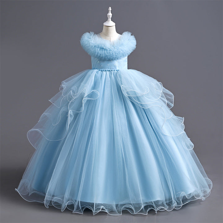 Girls’ Elegant Princess Party Dress – Formal Special-Occasion Gown