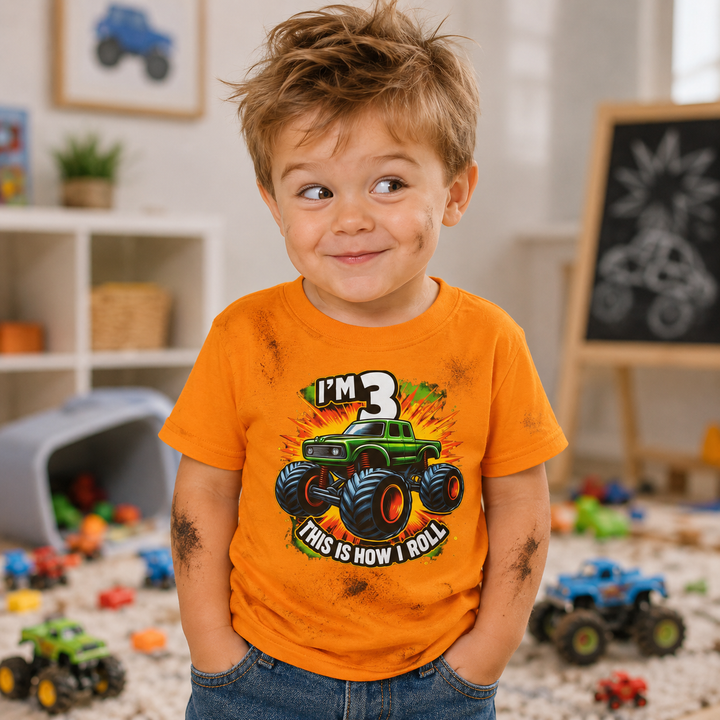 Kids Heavy Cotton™ Tee - 3 Year Old This is How I Roll