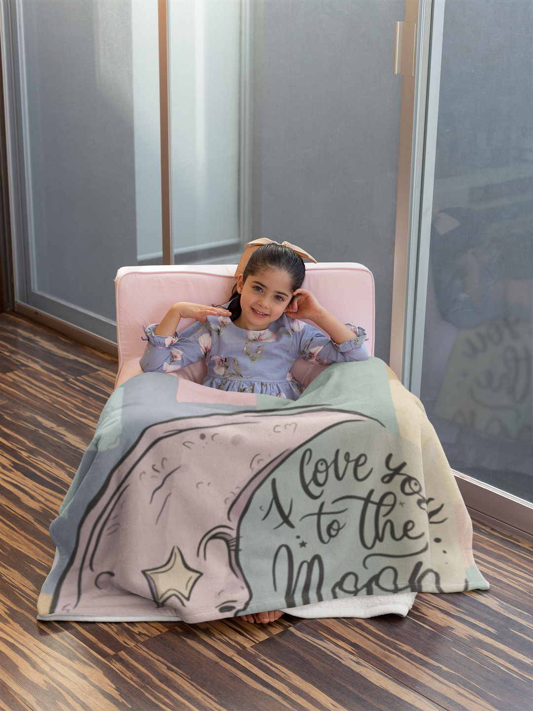 Soft Fleece Baby Blanket - Love You To The Moon and Back