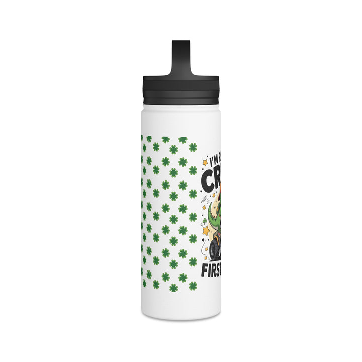 First Grade Dino-Themed Stainless Steel Water Bottle, Perfect for Kids, Back to School, First Grade, Eco-Friendly