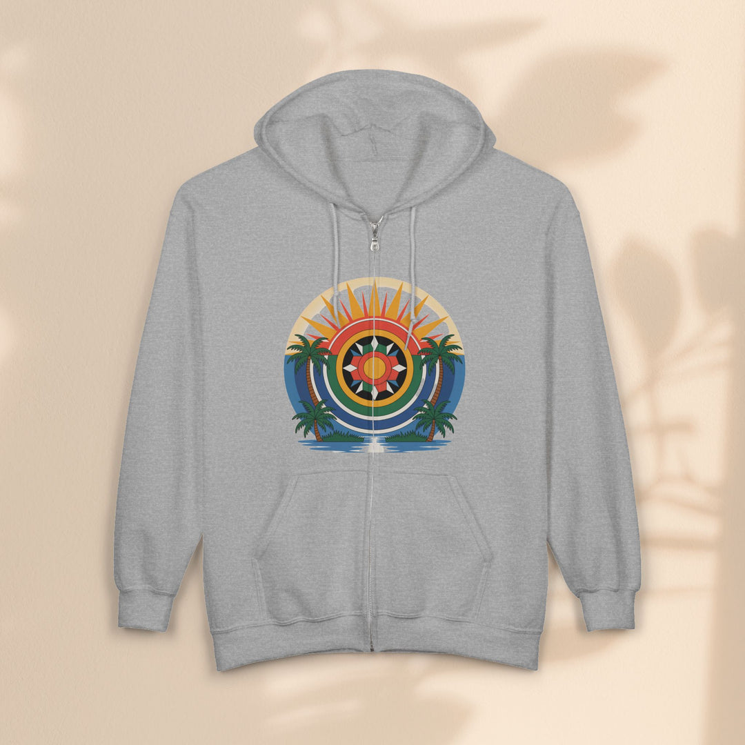 Seminole Design - Unisex Heavy Blend™ Full Zip Hooded Sweatshirt