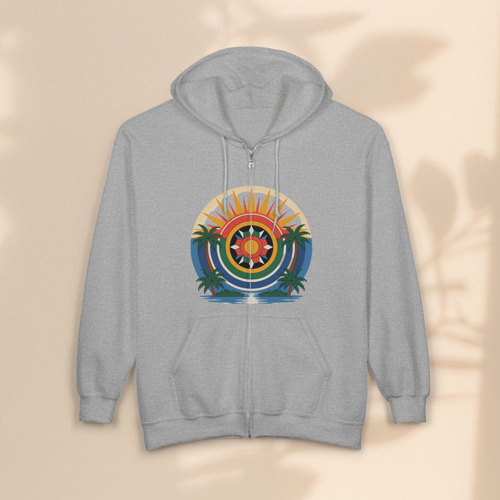 Seminole Design - Unisex Heavy Blend™ Full Zip Hooded Sweatshirt