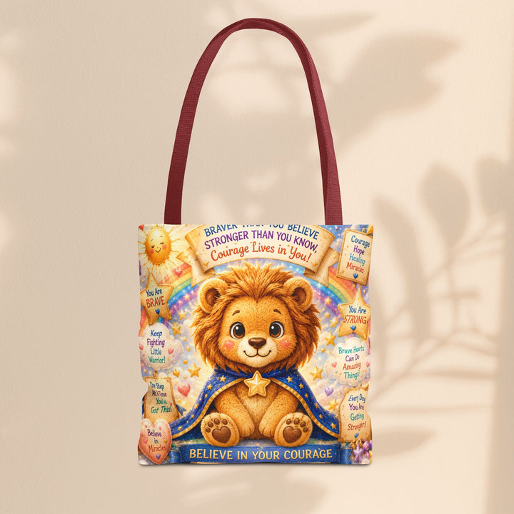 Cute Courage Lion Tote Bag | Brave Buddies™