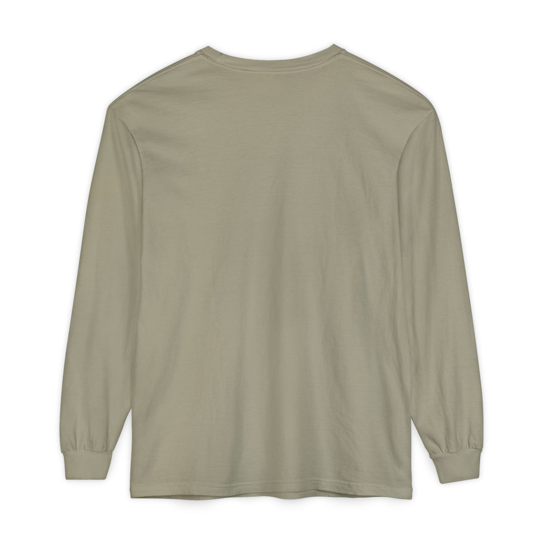 Unisex Garment-dyed Long Sleeve T-Shirt - Eating Christmas Cookies For Two