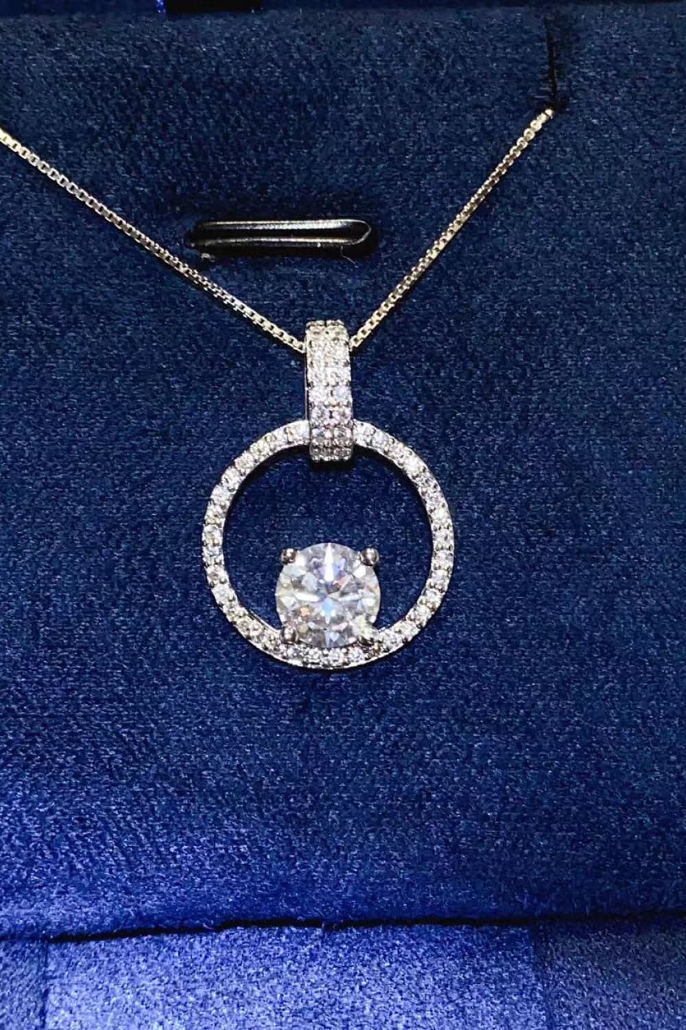 1 Carat Sparkala™ Moissanite Necklace – 925 Sterling Silver