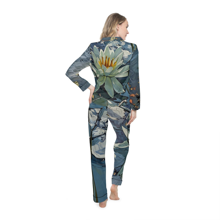 Women's Satin Pajamas - Luxurious All-Over Print Sleepwear