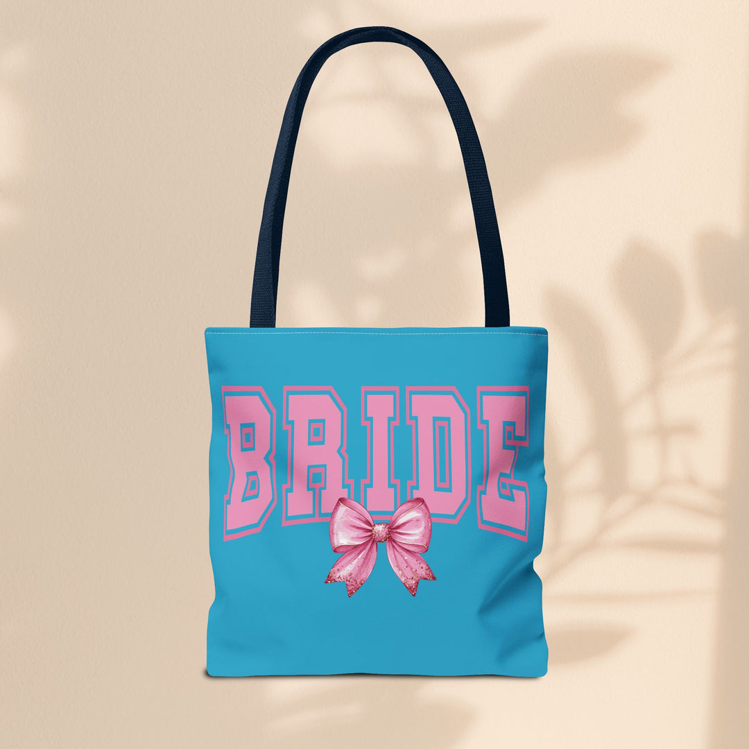 Bride Tote Bag with Bow | Bridal Shower Gift, Wedding Essentials, Bachelorette Party Accessory, Gift for Bridesmaids