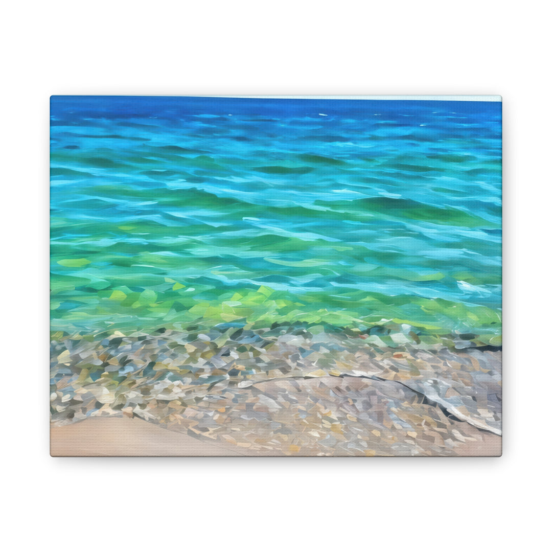 Coastal Serenity Seascape Canvas Art Print