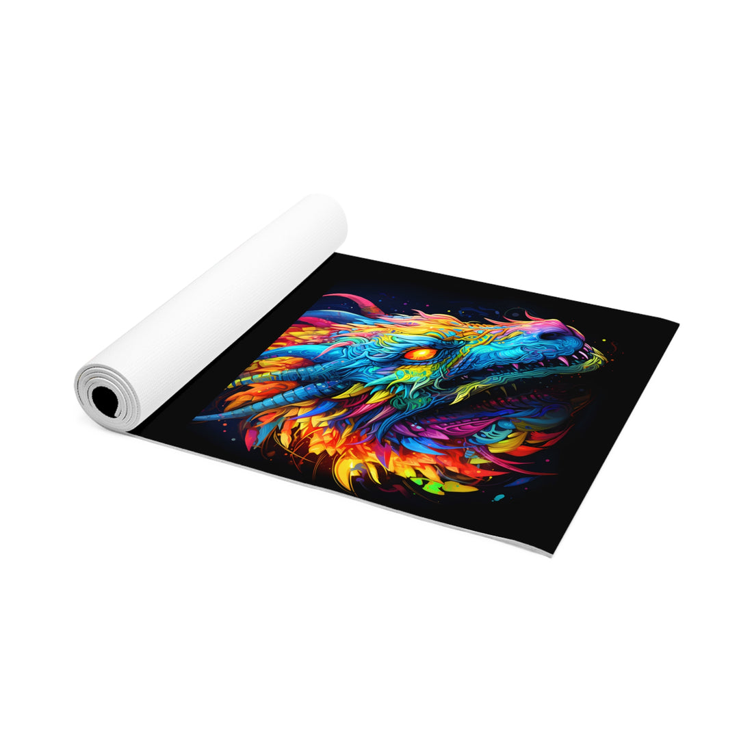 Foam Yoga Mat - Neon Dragon