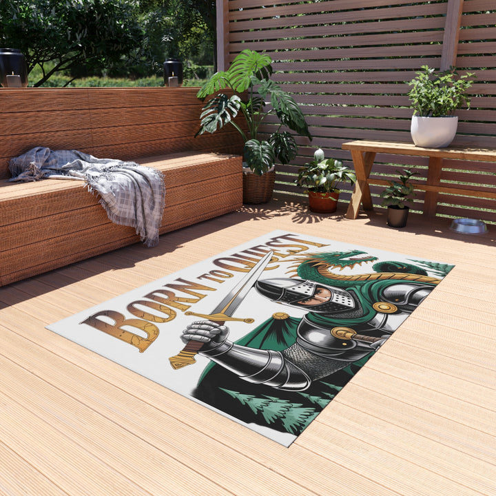 Born To Quest Outdoor Dragon Rug