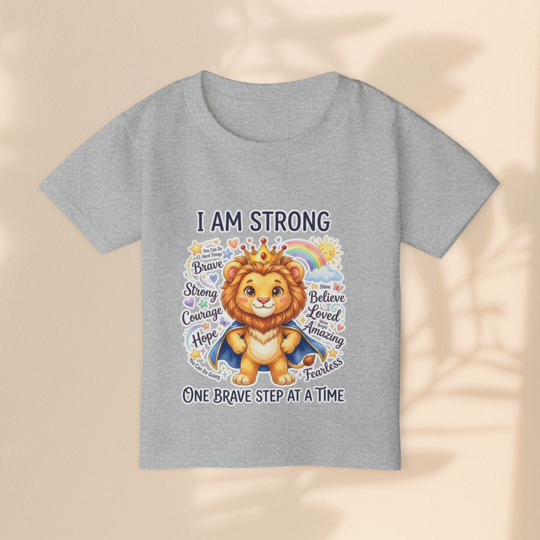 I Am Strong Leo Lion Courage Toddler T-Shirt