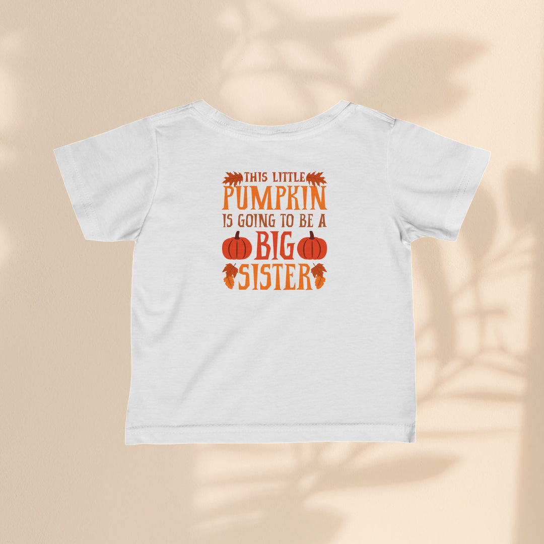 Infant Fine Jersey Tee - Big Sister Pumpkin