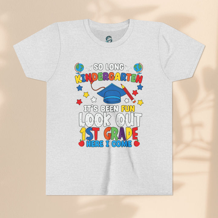 Look Out First Grade Here I Come T-Shirt - Graduation Celebration Tee, Kindergarten to 1st Grade Transition T-Shirt,