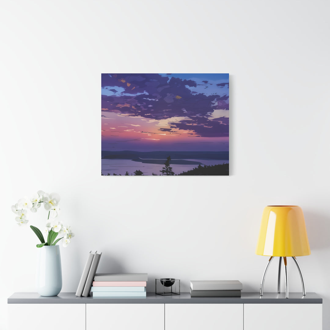 Elegant Sunset Canvas Print for Bedroom and Living Room