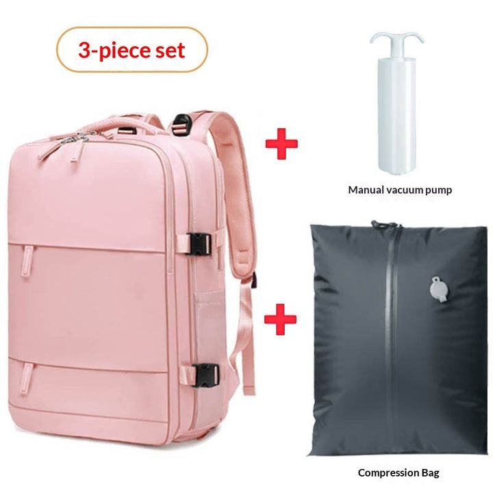 Vacuum-Compression Waterproof Travel Backpack