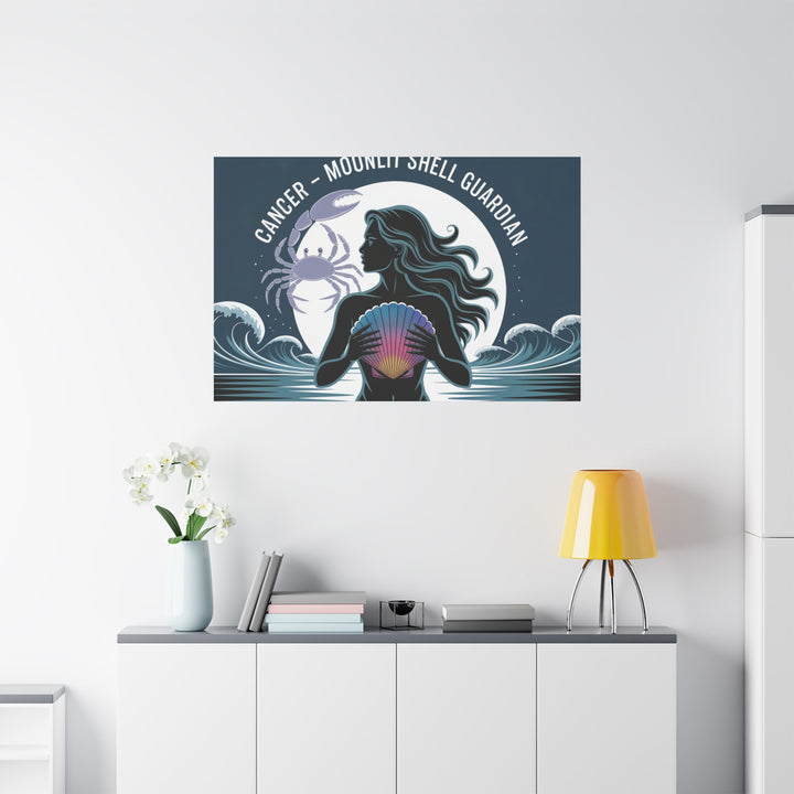 Zodiac Cancer Matte Stretched Canvas Wall Art