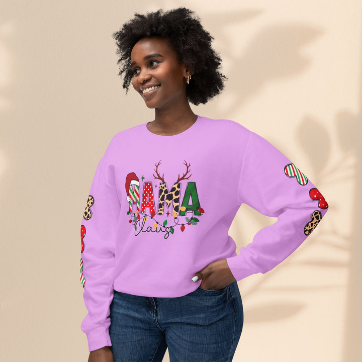 Unisex Lightweight Crewneck Sweatshirt - Mama Claus