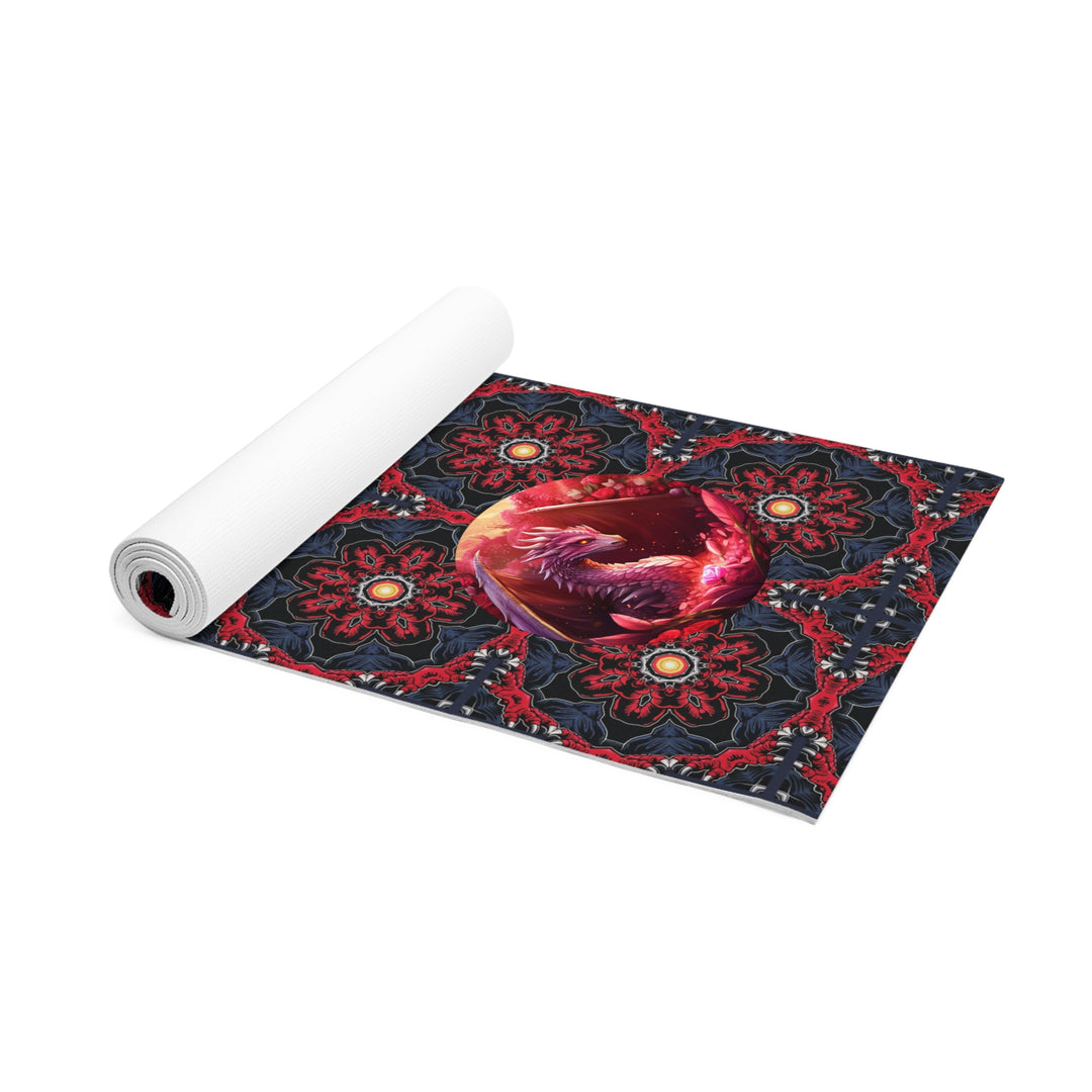 Foam Yoga Mat - Dragon Circling