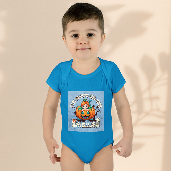 Stay Spooky and Cute Infant Halloween Bodysuit – Pumpkin Baby Costume & Fall Outfit