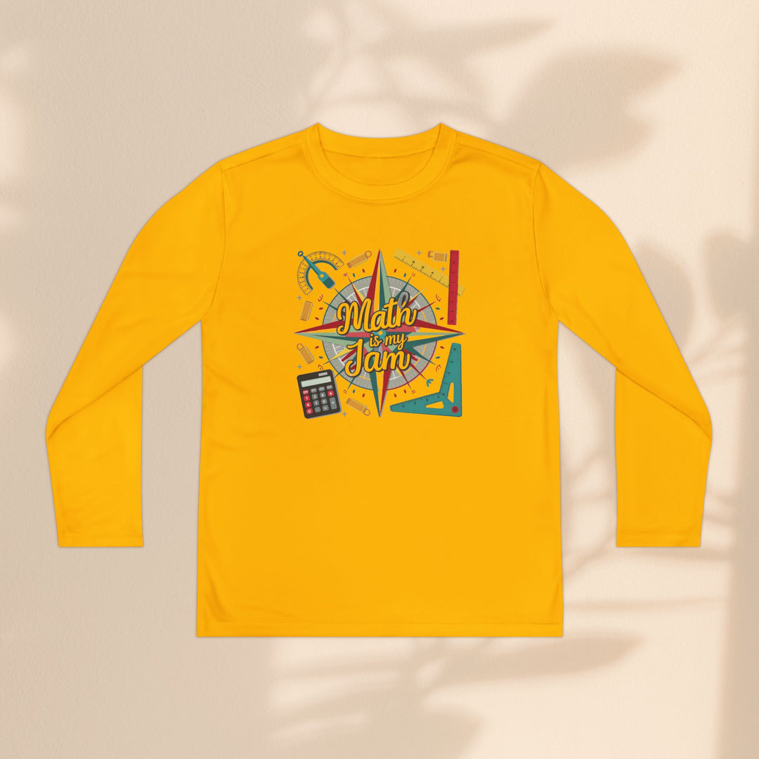 Youth Long Sleeve Competitor Tee - Math Is My Jam