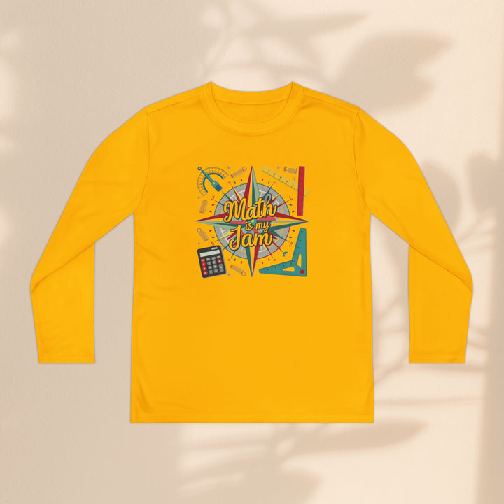 Youth Long Sleeve Competitor Tee - Math Is My Jam