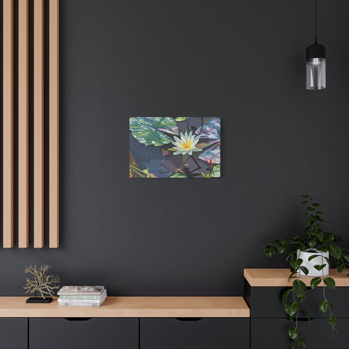 Water Lily Canvas Art Print – Nature Wall Décor