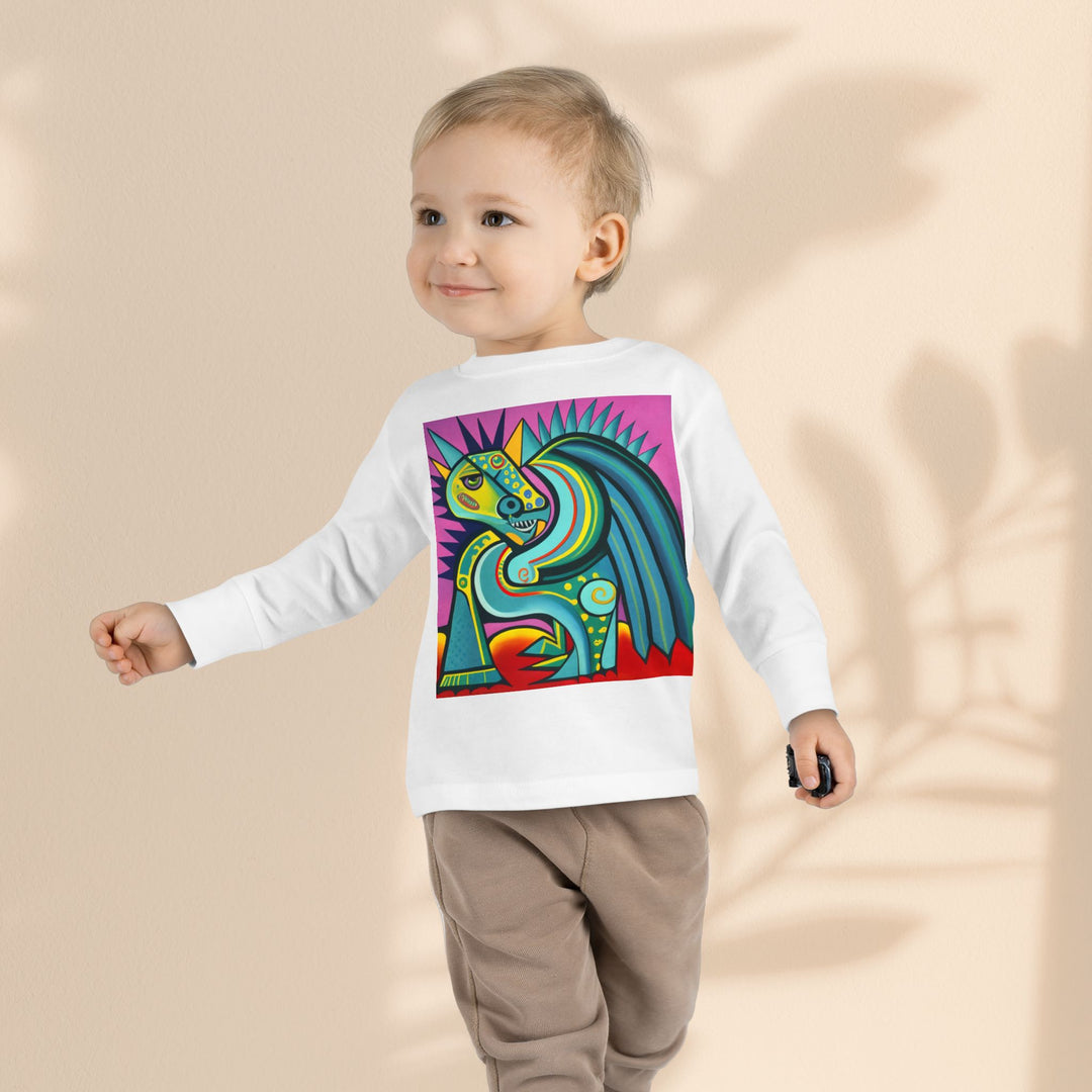 Toddler Long Sleeve Tee - Mod Dragon