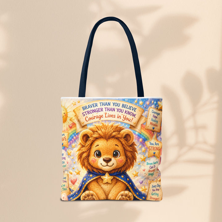 Cute Courage Lion Tote Bag | Brave Buddies™