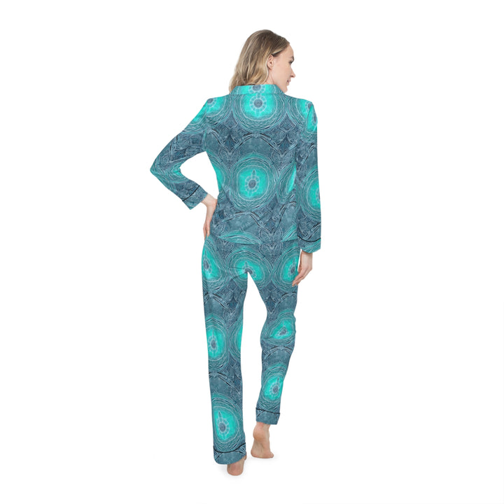 Women's Satin Pajamas — Luxurious All-Over Print Sleepwear