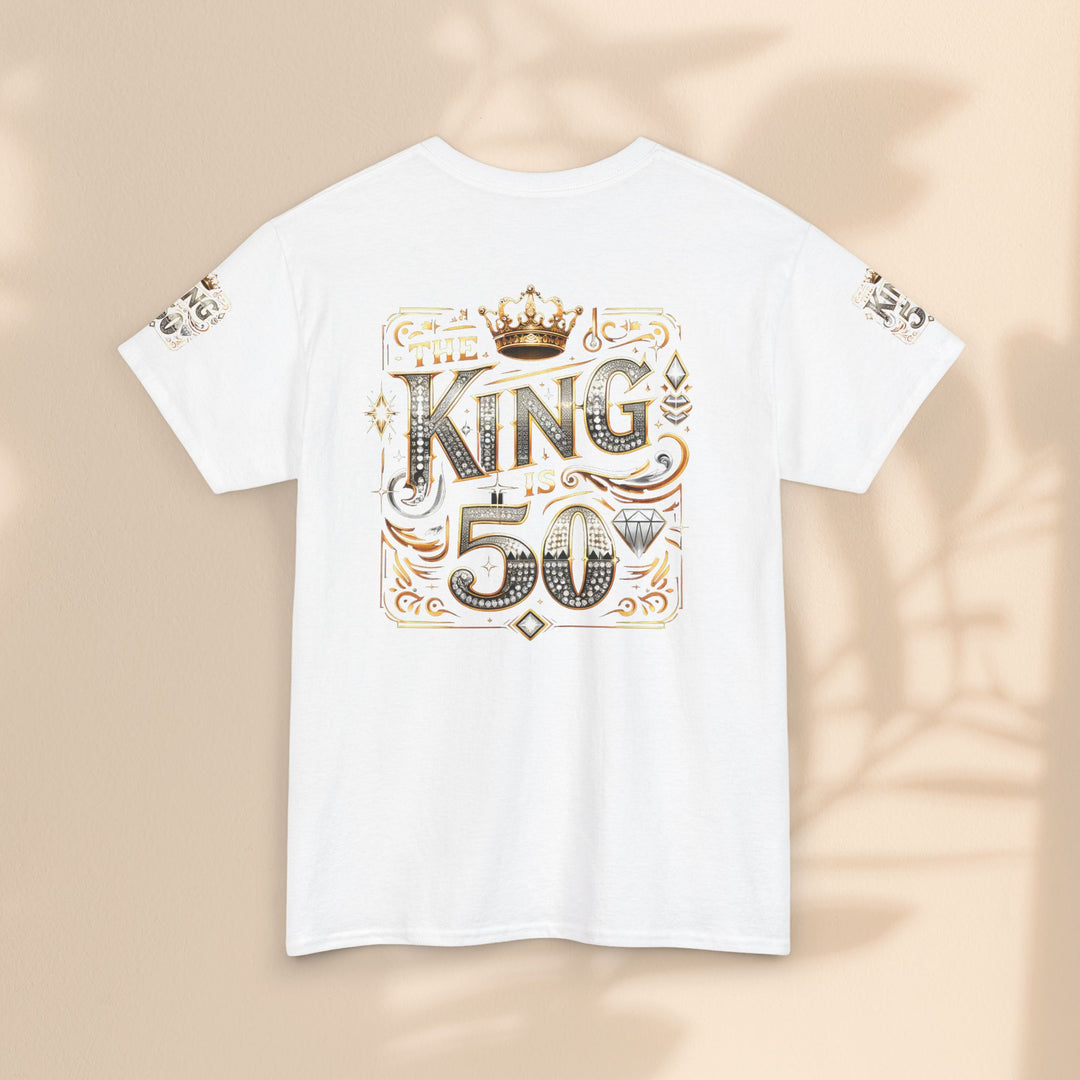 Royal 50th Birthday Tee, Vintage King Shirt, Men’s Birthday Gift, Celebrate 50 Years, Custom Graphic T-Shirt, Fun Party Top