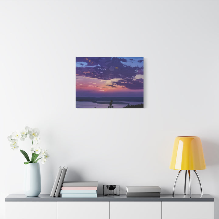 Elegant Sunset Canvas Print for Bedroom and Living Room