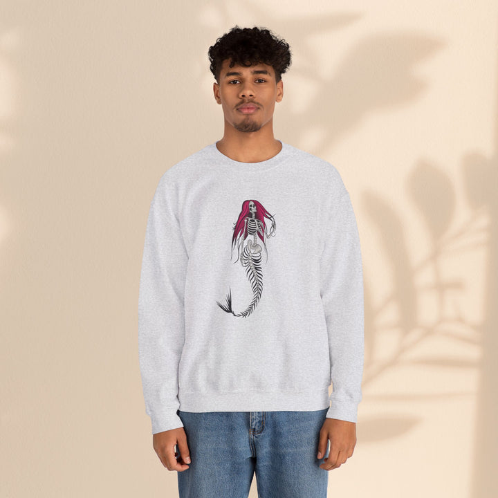 Unisex Heavy Blend™ Crewneck Sweatshirt - Halloween Mermaid Bones