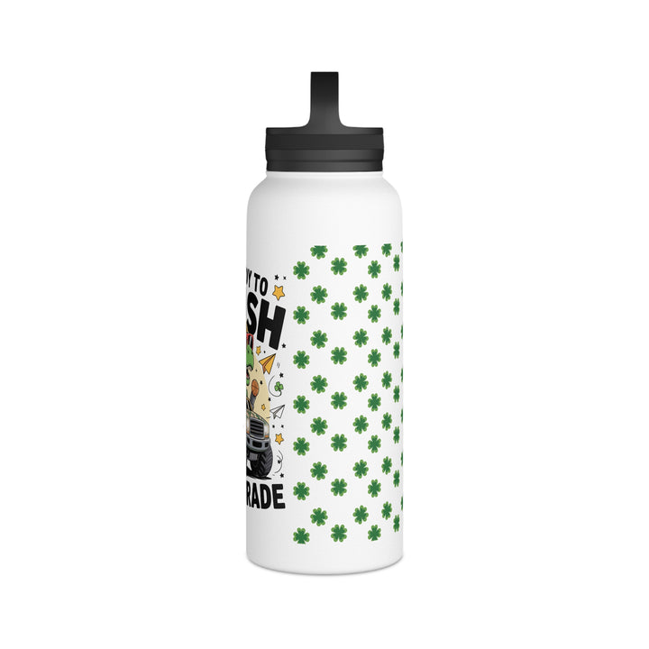 First Grade Dino-Themed Stainless Steel Water Bottle, Perfect for Kids, Back to School, First Grade, Eco-Friendly