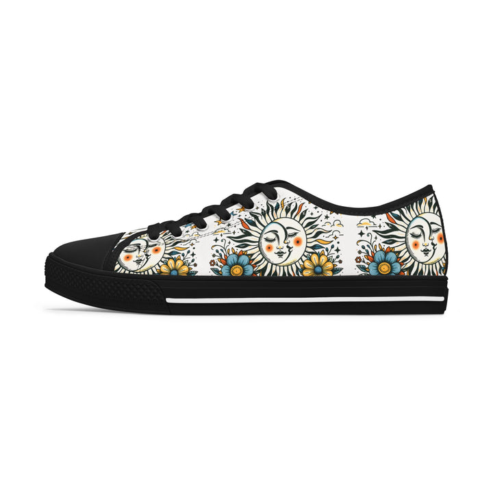 Women's Low Top Sneakers - Sun and Moon