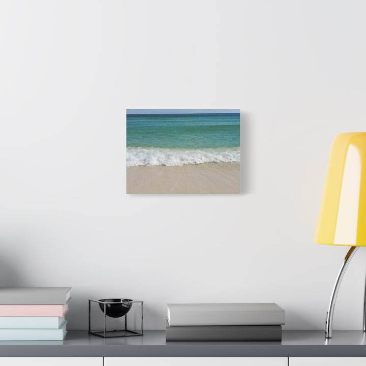 Beach Waves Matte Canvas Print – 1.25-Inch Stretched Seascape