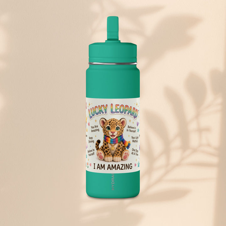 Lucky Leopard Kids Water Bottle | Brave Buddies™