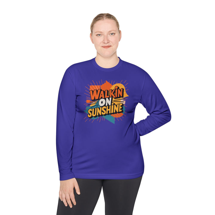 Unisex Lightweight Long Sleeve Tee - Walking On Sunshine