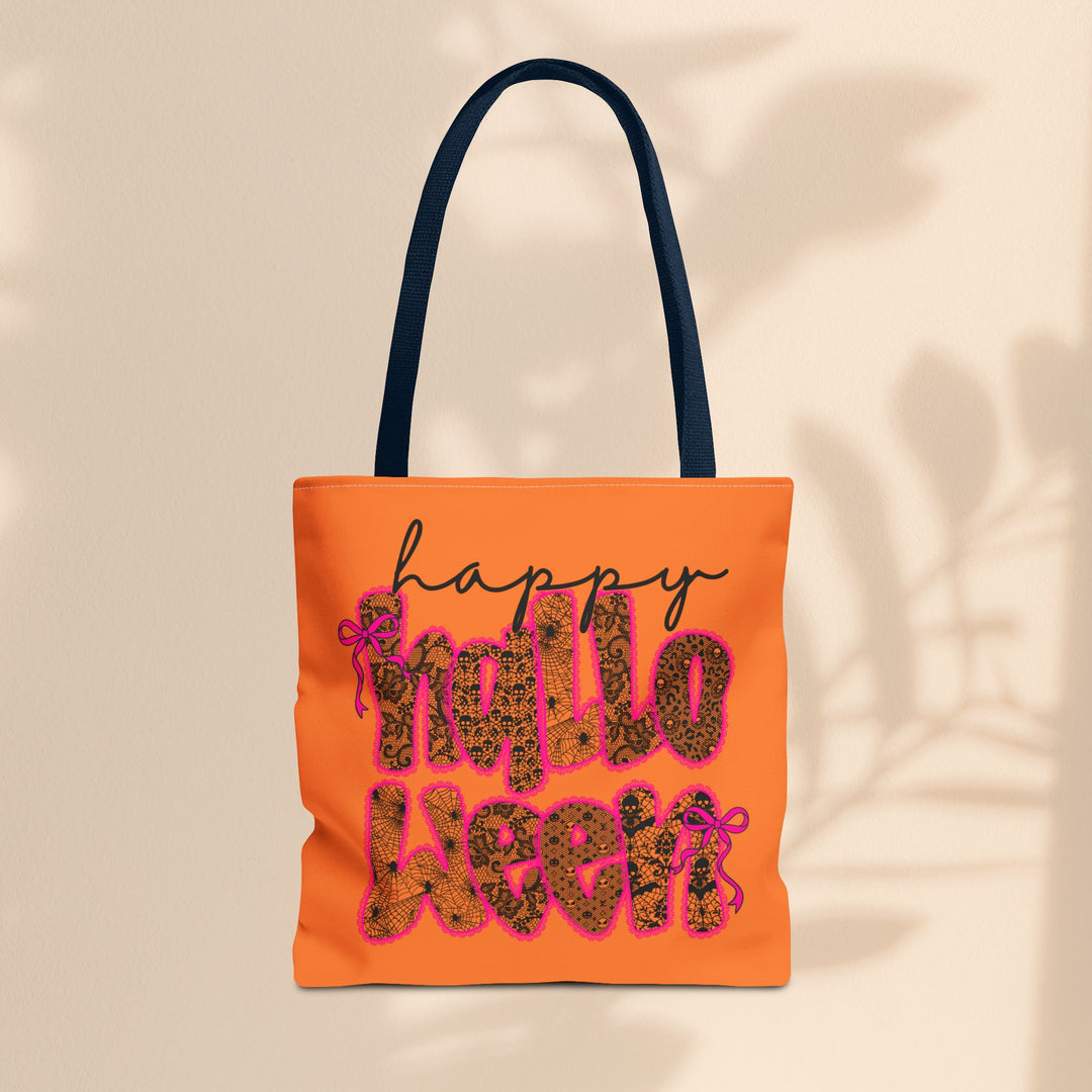 Happy Halloween Tote Bag – Reusable Trick-or-Treat Bag & Fall Gift
