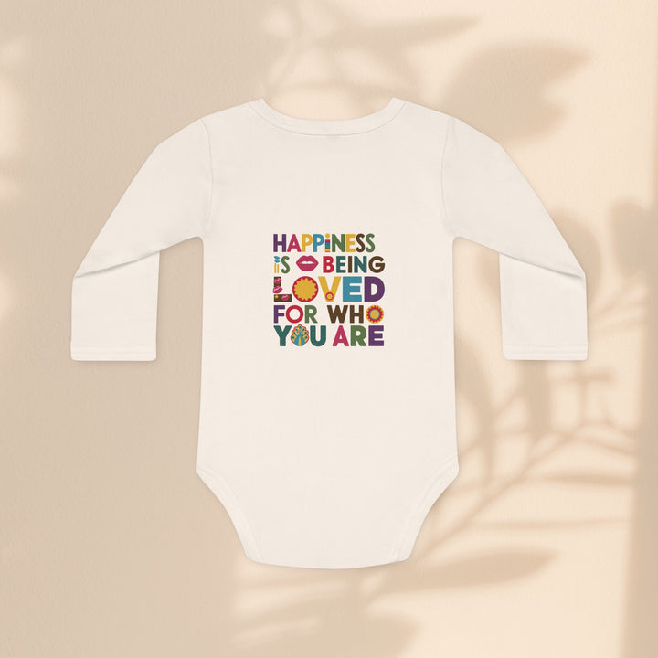 Baby Long-Sleeve Organic Bodysuit - Loved For Who You Are