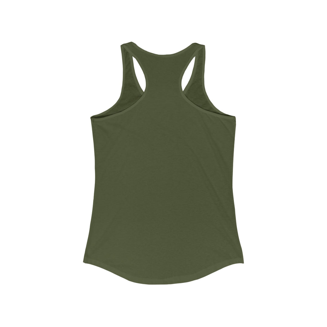 Women's Dragon Racerback Tank - Ocean Wave Design, Summer Look, Perfect for Beach, Yoga, Fitness, Gift Idea