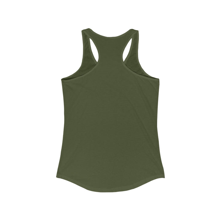 Women's Dragon Racerback Tank - Ocean Wave Design, Summer Look, Perfect for Beach, Yoga, Fitness, Gift Idea