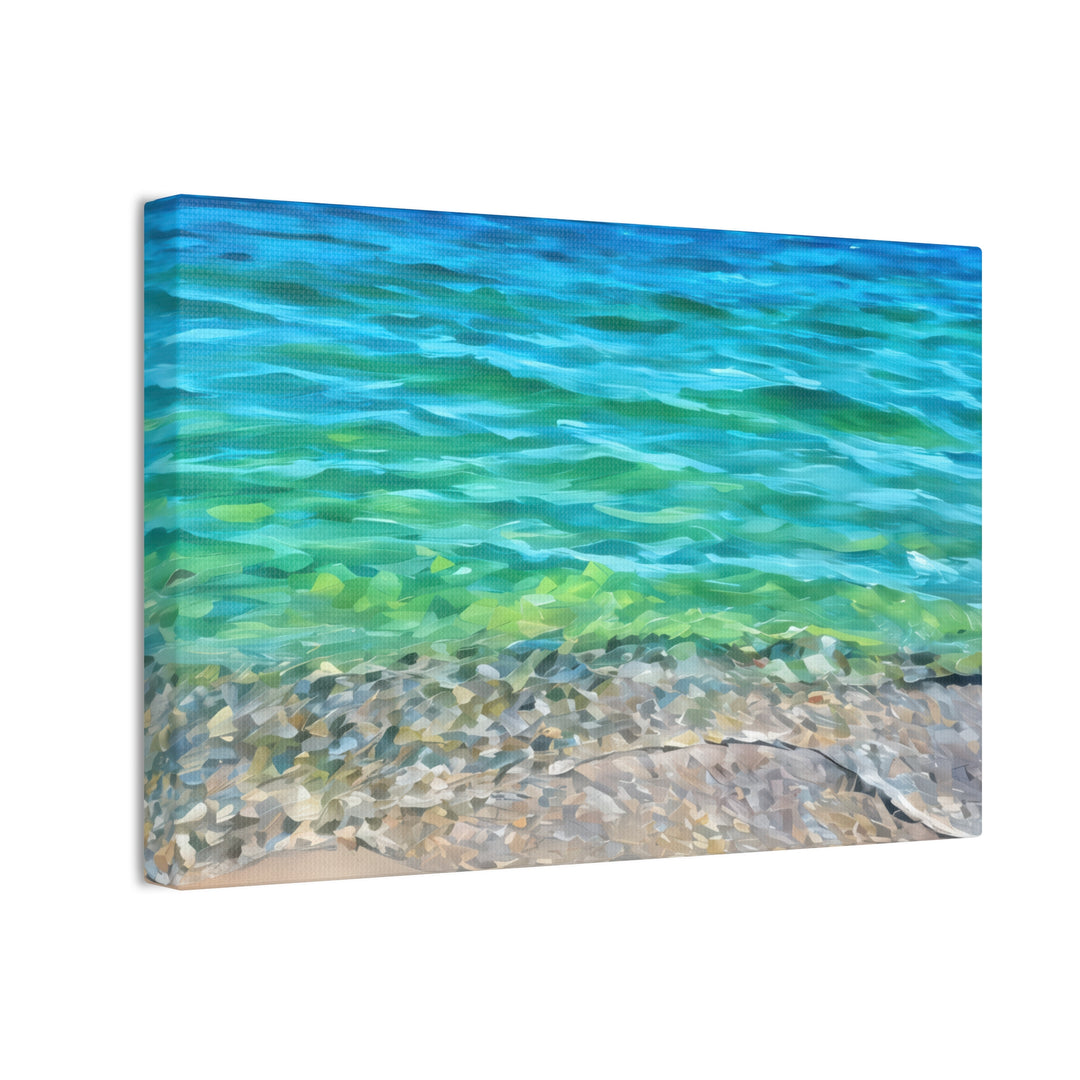Coastal Serenity Seascape Canvas Art Print