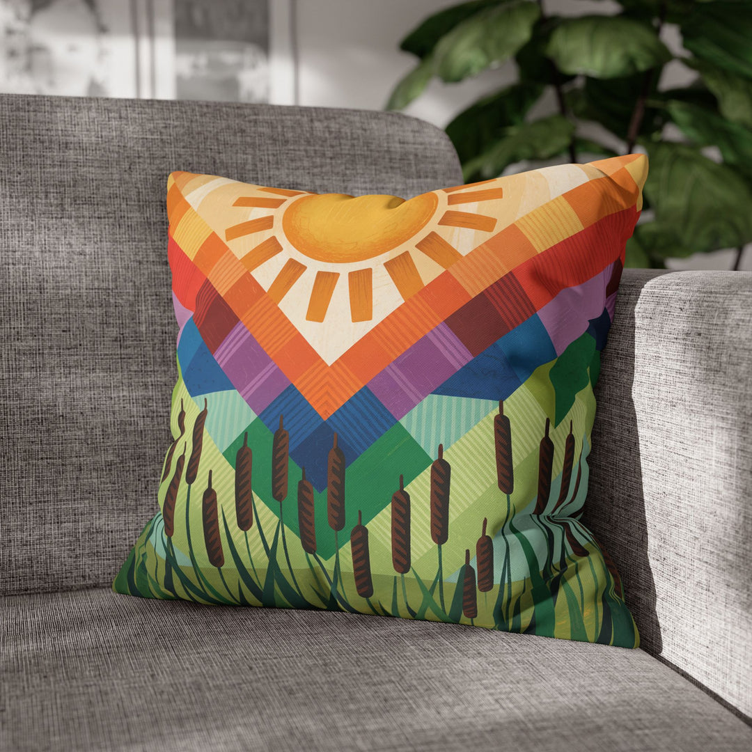 Seminole Sunburst - Vibrant Sunburst Decorative Pillowcase