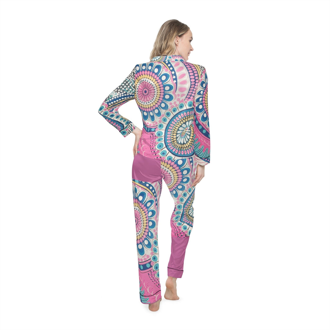 Women's Satin Pajamas — Luxe All-Over Print Sleepwear