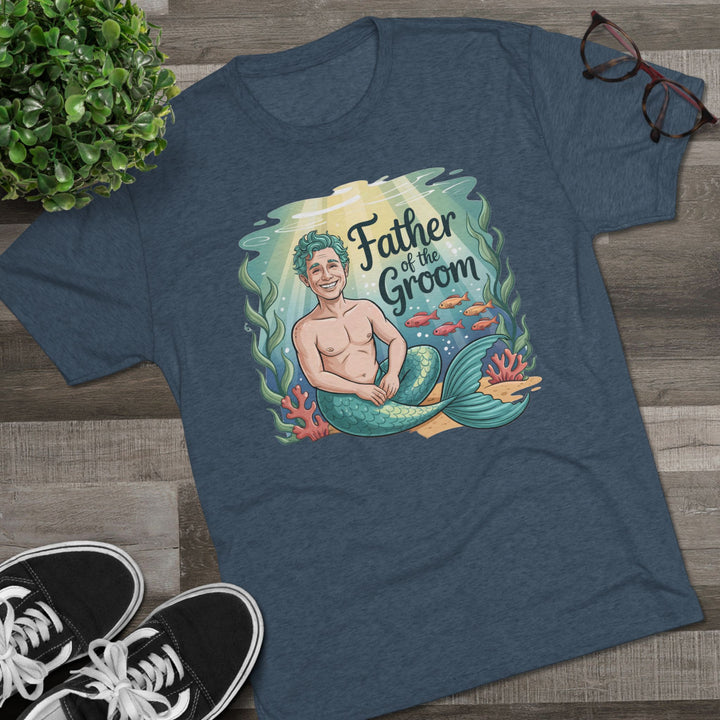 Father of the Groom Merman T-Shirt, Unique Wedding Gift, Fun Groomsmen Tee, Beach Theme Attire, Nautical Humor Shirt