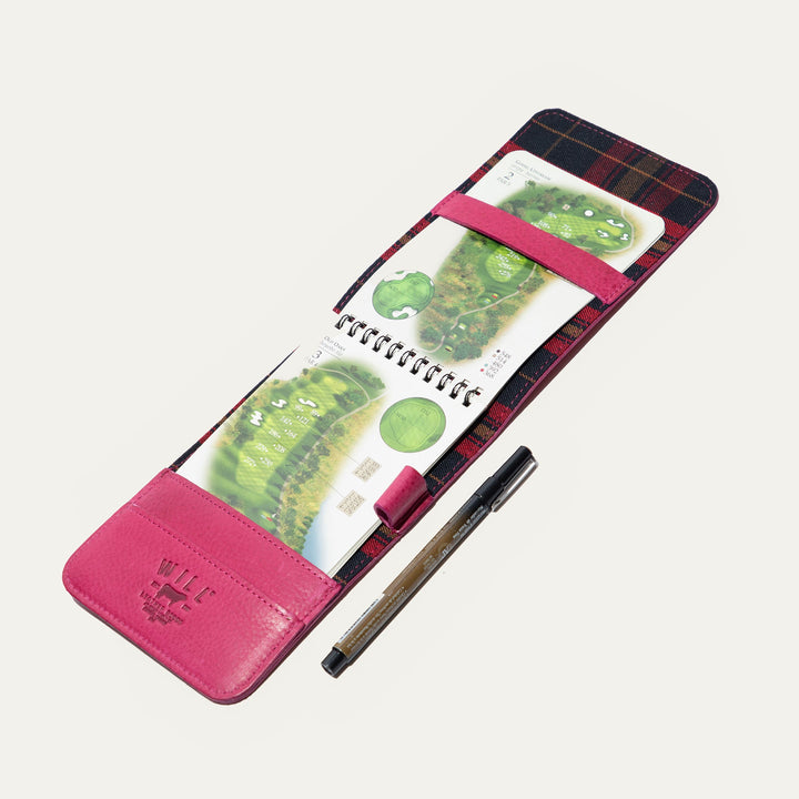 Leather Golf Yardage Book – Full-Grain Leather Scorecard Holder