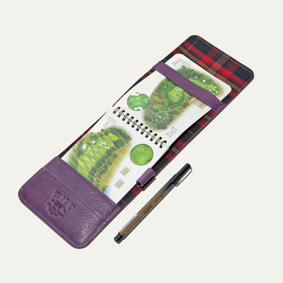 Leather Golf Yardage Book – Full-Grain Leather Scorecard Holder