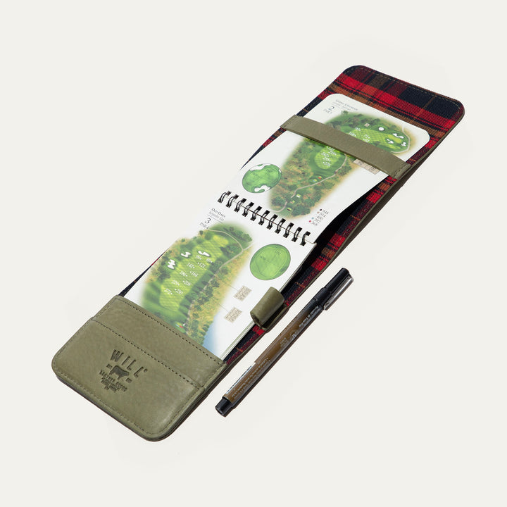 Leather Golf Yardage Book – Full-Grain Leather Scorecard Holder